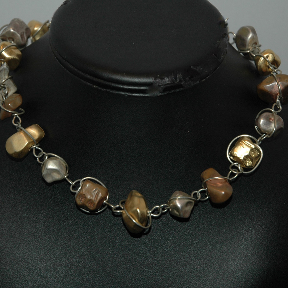 Abra Couture signature resin Tshirt necklace
